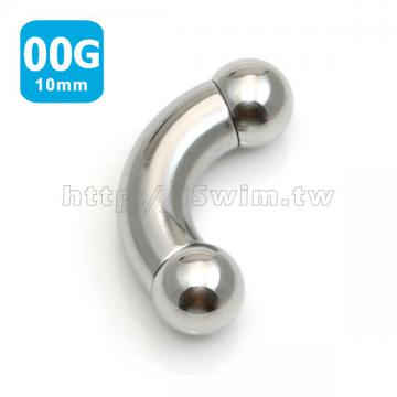 bent barbell 00G (10 x 25mm) - 0 (thumb)