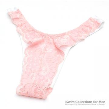 Unisex seamless lace thong - 4 (thumb)