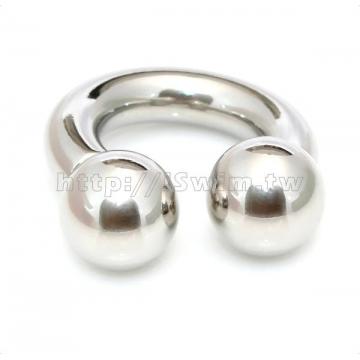 circular barbell 2G (6 x 16mm, ball 12mm) - 1 (thumb)