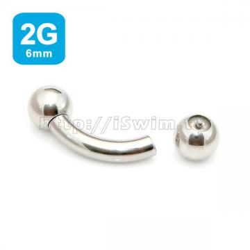 bent barbell 2g (6 x 25, ball 12mm) - 0 (thumb)