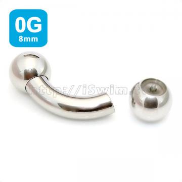 bent barbell 0g (8 x 25, ball 14mm) - 0 (thumb)