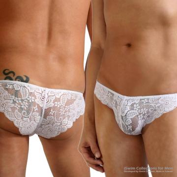 Mens sexy lace bikini underpants