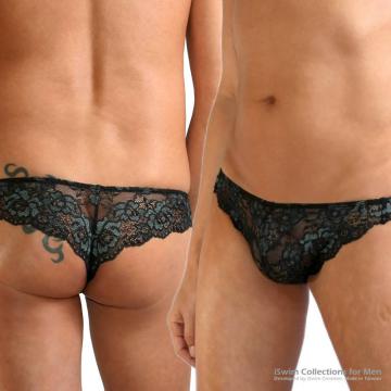 Mens sexy lace thong underpants - 0 (thumb)