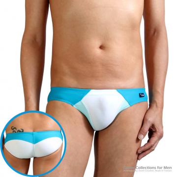 sports swim briefs in grid colors - 0 (thumb)