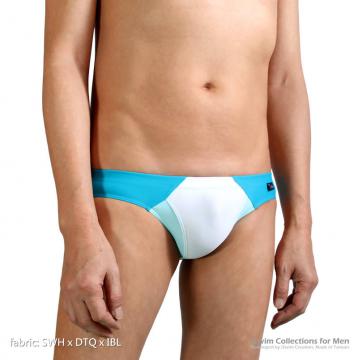 sports swim briefs in grid colors - 4 (thumb)