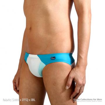 sports swim briefs in grid colors - 6 (thumb)