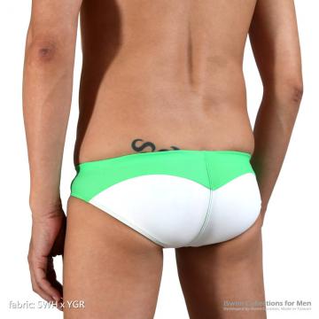 sports swim briefs in grid colors - 6 (thumb)