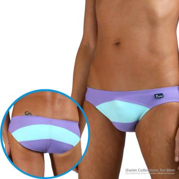 sports swim briefs in grid colors - 0 (thumb)