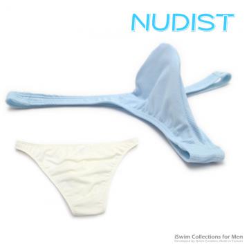 NUDIST激凸囊袋細邊小三角內褲