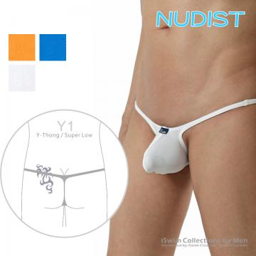 TOP 2 - Mini NUDIST bulge string thong (Y-back) ()