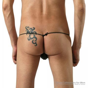 Black bulge 3mm one-string g-string - 1 (thumb)