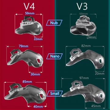 resin chastity cock cage (v4-nub) - 5 (thumb)