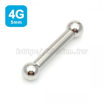 straight barbell 4G (5 x 25mm) - 0 (thumb)