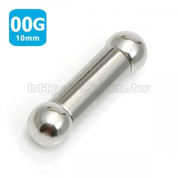 轉珠式穿刺直環環 00G (10 x 25mm) - 0 (thumb)