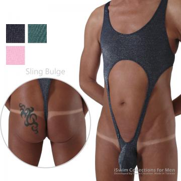 Sling swing bulge bodysuit thong leotard - 0 (thumb)