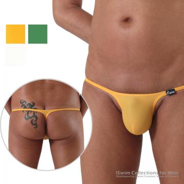 Straight mini pouch swim thong (Y-back) - 0 (thumb)