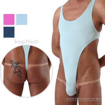 Snug pouch bodysuit thong leotard - 0 (thumb)