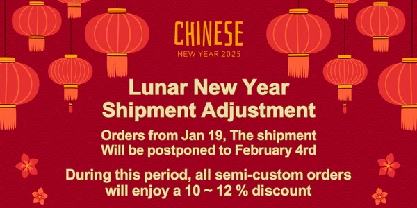 好運蛇進來！2025農曆春節出貨調整. Lunar New Year shipment adjustment