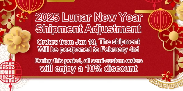 好運蛇進來！2025農曆春節出貨調整. Lunar New Year shipment adjustment